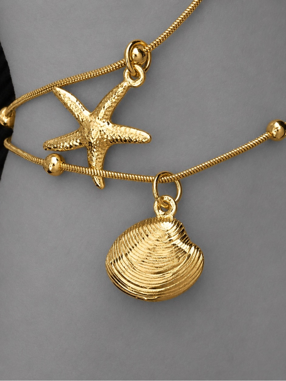 Venus Clam & Starfish Bivalve Mollusk Oyster Scallop Sea Star Tropical Bracelets